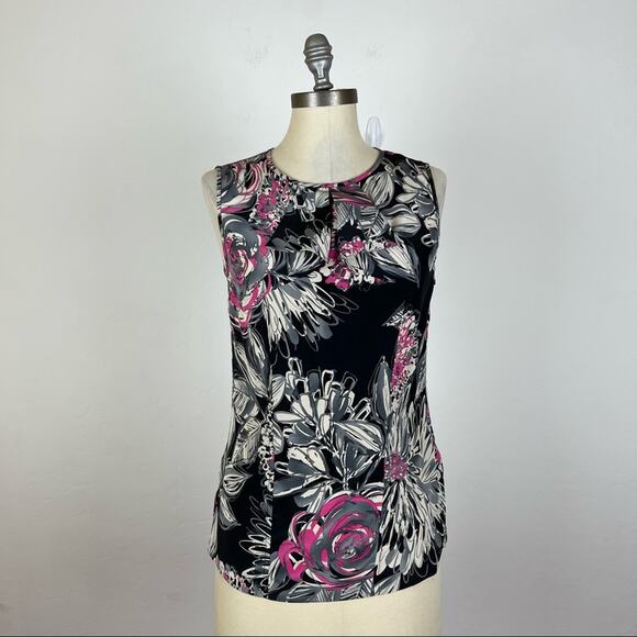 Trina Turk Patterned Sleeveless Top - Picture 1 of 8